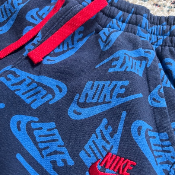 Nike Kids Blue Logo Joggers - Picture 4 of 6